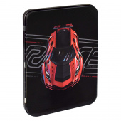 Пенал-органайзер для пишущих принадлежностей школьный СУПЕРКАР (без наполнения, 23,5x17,5x2 см, металл, полноцветная печать, ПЭТ-пакет). купить