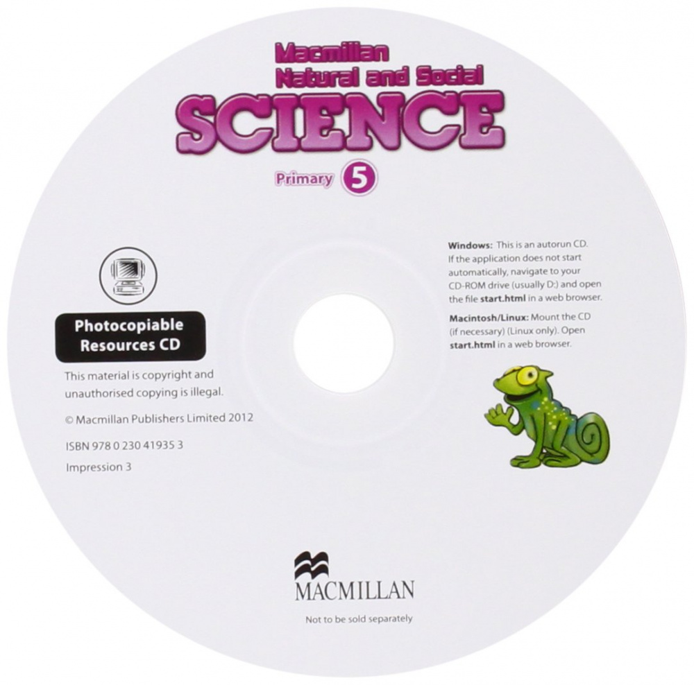 Macmillan Natural and Social Science 5 Teachers Photocopiable Resources CD купить