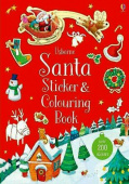 Usborne Sticker and Colouring Book Santa купить