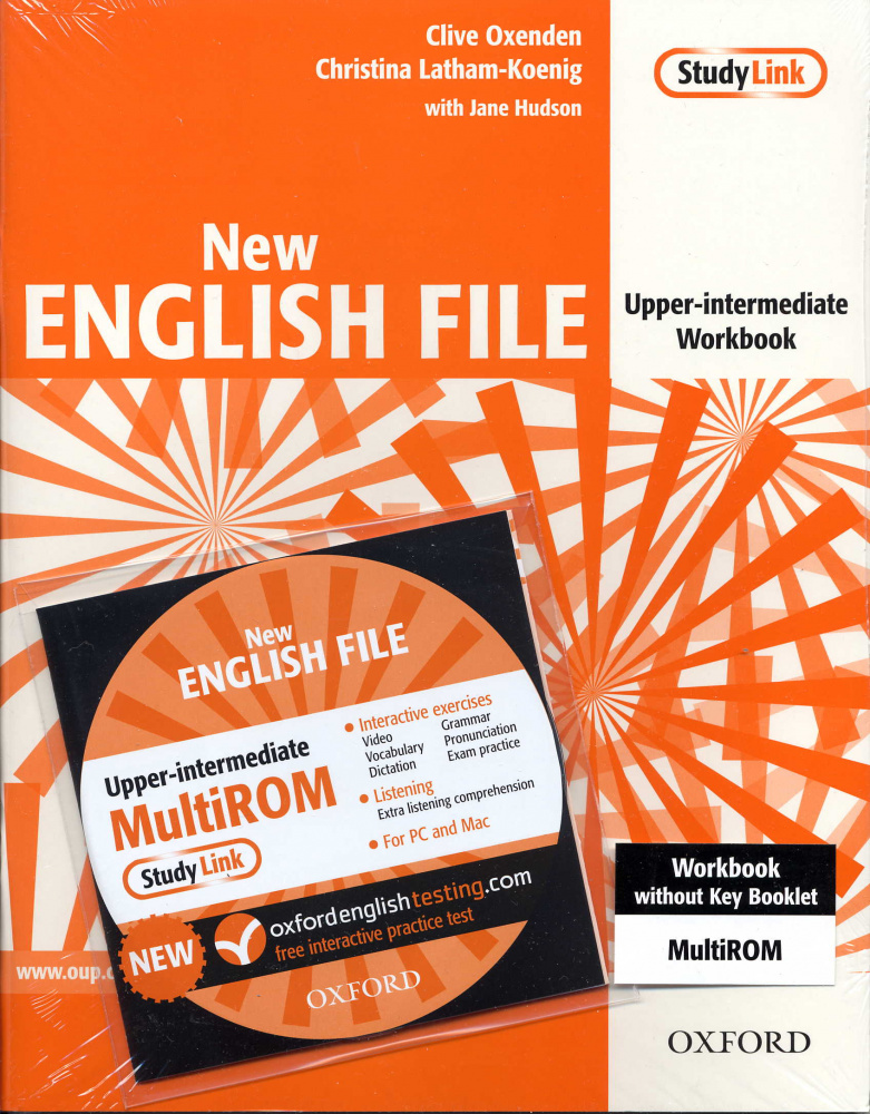 New English File Upper-Intermediate Workbook (without key) with MultiROM Pack купить