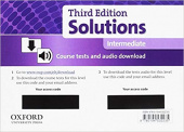 Solutions Third Edition Intermediate Course Tests and audio download купить