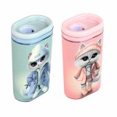 Комплект точилок ГОРОДСКИЕ КОШЕЧКИ (2 штуки, ассорти, полистирол, 1 отверстие 8 мм) купить