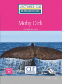 Lecture CLE en français facile Niveau 4 (1700 Mots): Moby Dick - Livre + CD купить