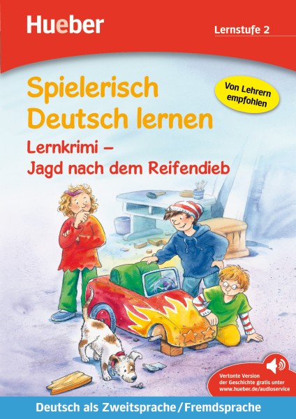 Spielerisch Deutsch lernen - Lernkrimi - Jagd nach dem Reifendieb - Buch mit MP3-Download купить
