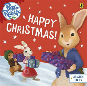 Potter Beatrix. Peter Rabbit Animation: Happy Christmas!  (board bk) купить