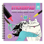 Альбом для создания стикеров МАНГА, 25 листов, мягкий переплёт купить