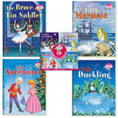 Читаем вместе. Сборник сказок Уровень 3.CD+4 книги (Стойкий оловянный солдатик, Русалочка, Щелкунчик) купить