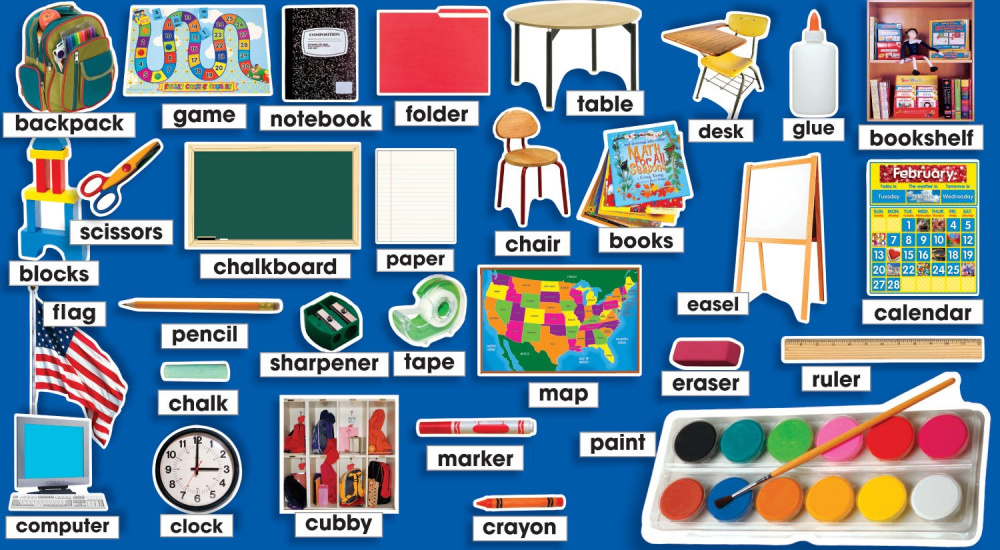 Classroom Photos & Labels Mini Bulletin Board купить