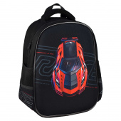 Ранец школьный СУПЕРКАР 27,5x37,5x14,5 см, полиэстер, ЭВА-панель, сублимационная печать, цветной светоотражающий рант, 1 отделение купить