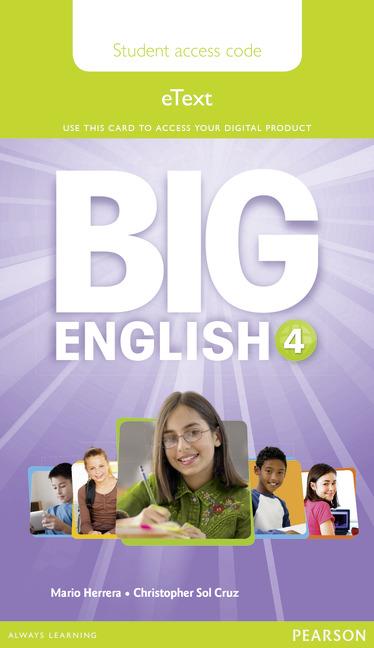 Big English 4 Student eText Access Card купить
