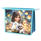 Папка для школьных тетрадей пластиковая ШАТЕНКА С СОБАЧКОЙ (полипропилен, 500 мкм, формат А5) купить