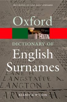 A Dictionary of English Surnames. by P.H. Reaney (Oxford Paperback Reference) купить