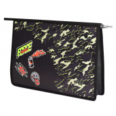 Папка для школьных тетрадей пластиковая КАМУФЛЯЖ (полипропилен, формат А4, 33х23х7 см, молния) купить