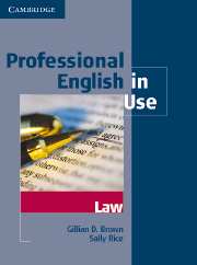 Professional English in Use Law Book with answers купить