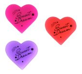 Комплект ластиков СЕРДЕЧКИ (3 шт., ассорти, вырубные, ПВХ) купить