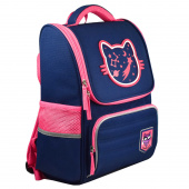 Рюкзак школьный КОСМО КОТ, 30,5x38x16 см, полиэстер, пластиковая нашивка, резиновая нашивка, шелкография в одну краску, 1 отделение купить