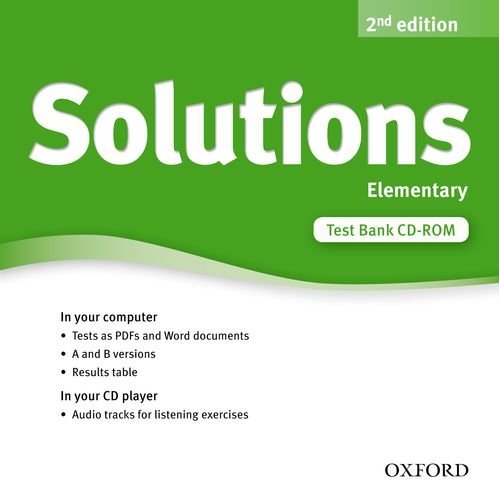 Solutions Second Edition Elementary Test Bank CD-ROM купить