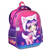 Ранец школьный ЧИБИ 27,5x37,5x14,5 см, полиэстер, ЭВА-панель, сублимационная печать, 1 отделение купить