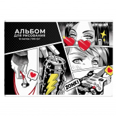 Альбом для рисования ГЕРОИ АНИМЕ КОМИКС, формат А4, 12 листов, мягкий переплёт купить