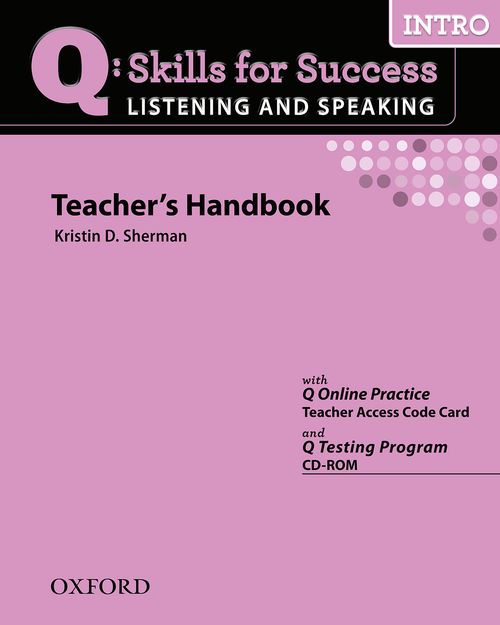 Q: Skills for Success Listening and Speaking Intro Teacher's Book with Testing Program CD-ROM купить
