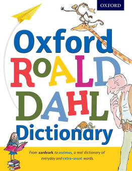 Oxford Roald Dahl Dictionary купить